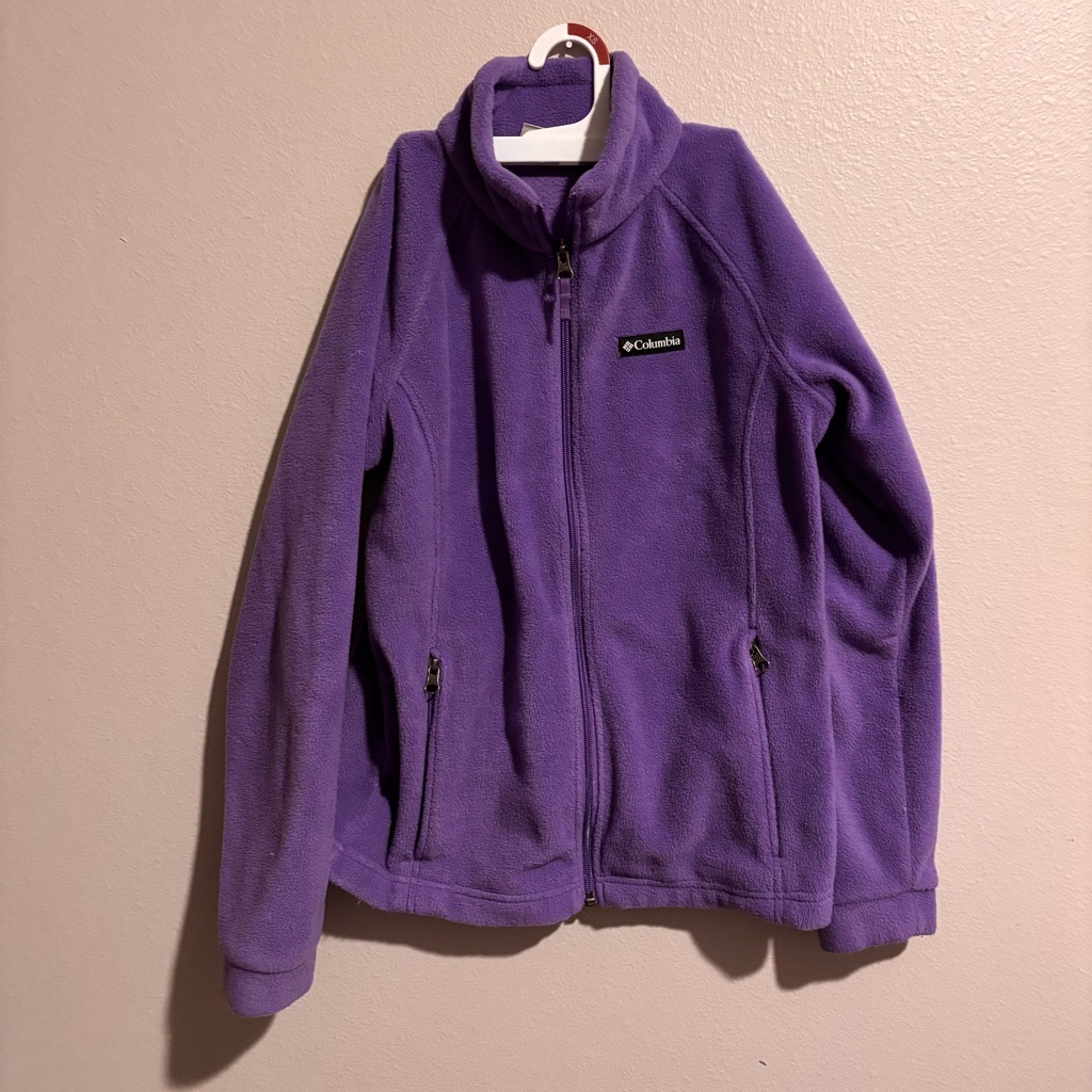 Columbia Deep Purple Full-Zip Fleece Jacket Kids L